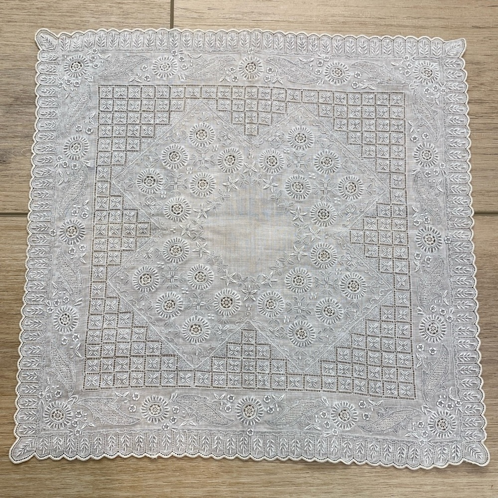 Antique Appenzell‎ Wedding Handkerchief